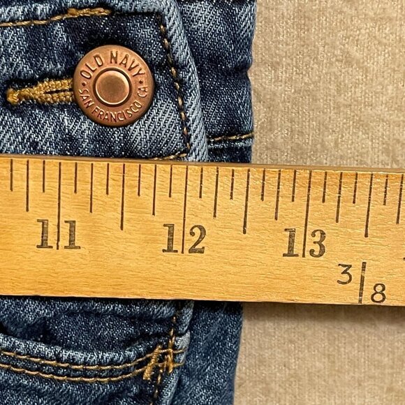 Old Navy Overalls Kid's XSmall (5) Blue Denim Adjustable Straps Pockets - Picture 5 of 9